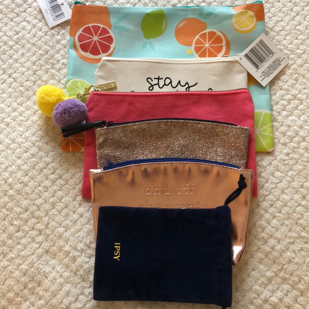 Pack of 6 mini pouches